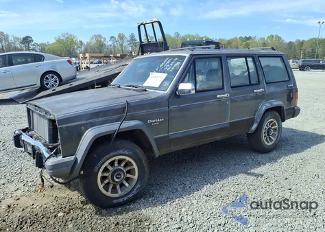 1989 Jeep Cherokee Laredo из США, поврежденный, VIN 1J4FJ58L6KL544842